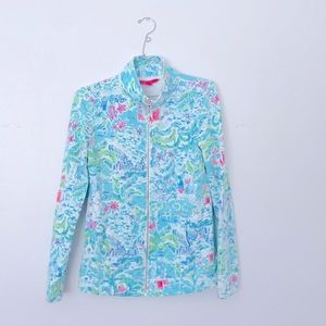 Lilly Pulitzer Oh what a place full zip up jacket